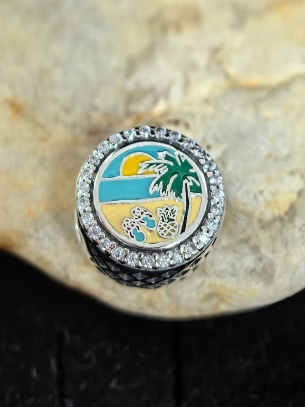 Pandora St. Maarten Travel Beach Exclusive Charm, S925 Silver Jewelry (Women's)